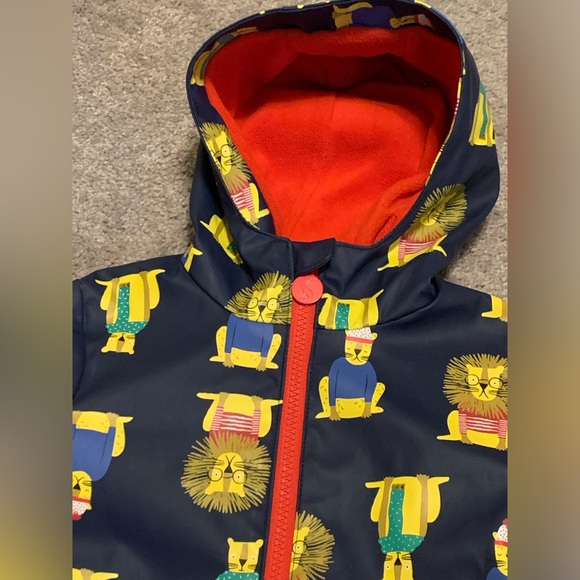 Joules Clothing Rain Coat Lion Great Britain Size 3y - Picture 4 of 6